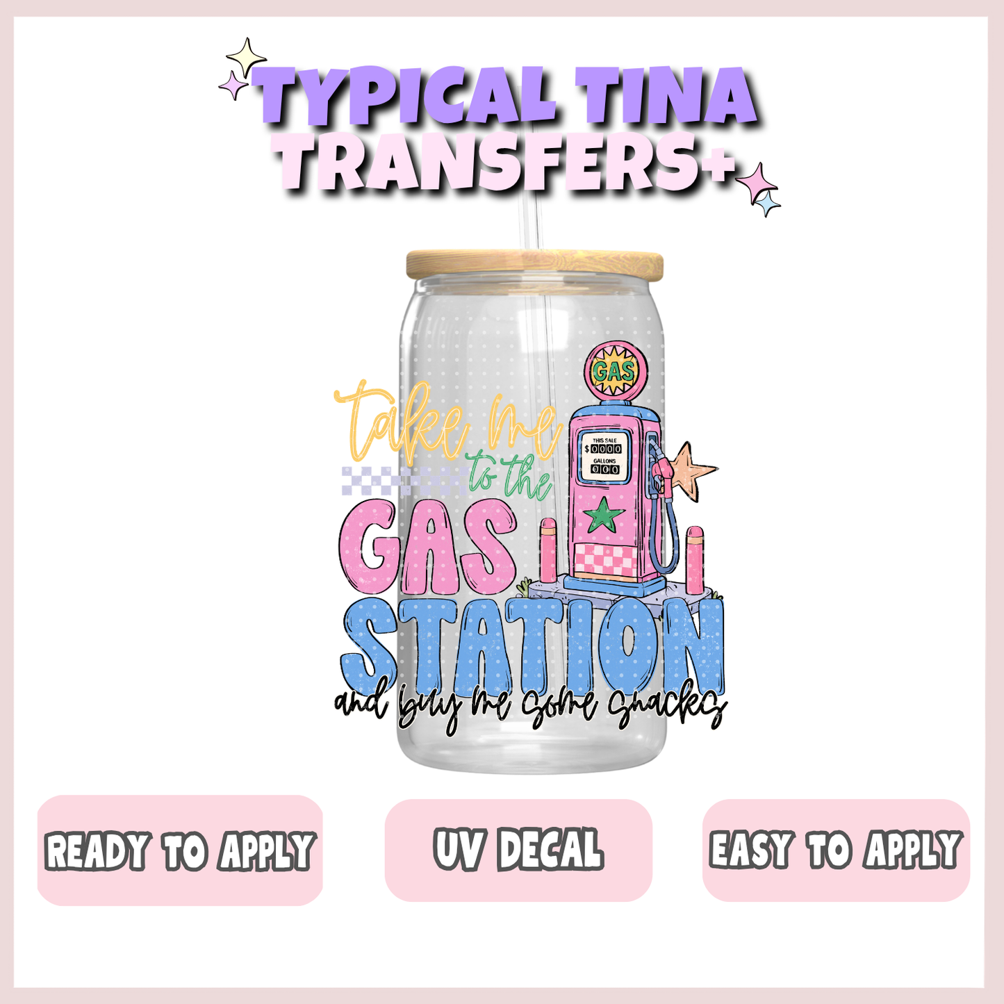 Gas station snacks | UV decals | POD