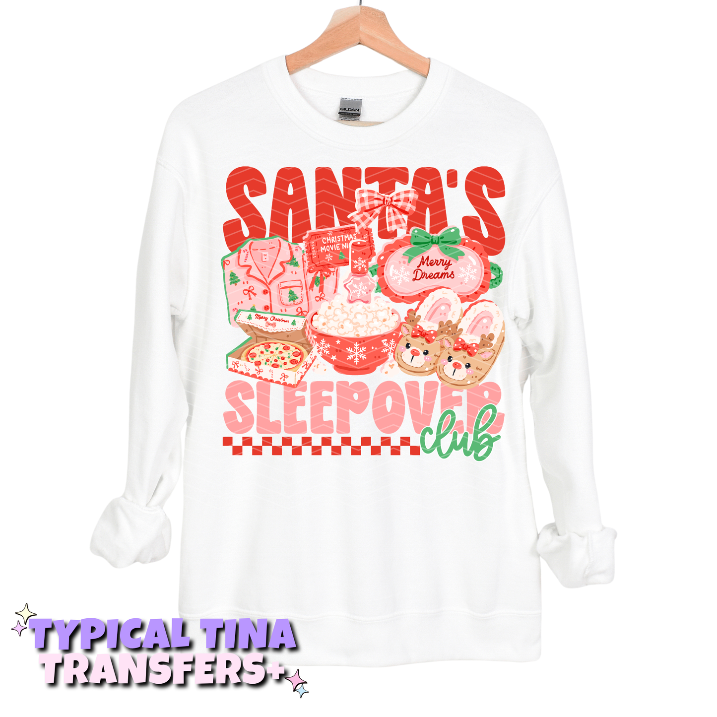 Santa's sleep over | DTF Transfers | POD