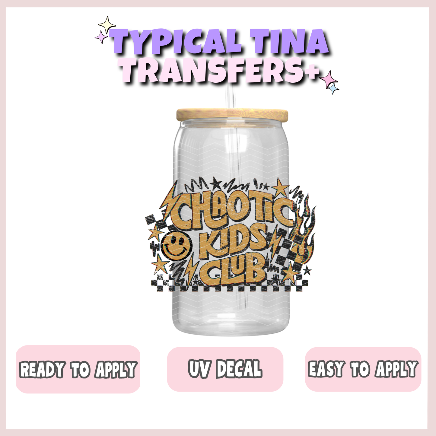 Chaotic kids club | UV decals | POD