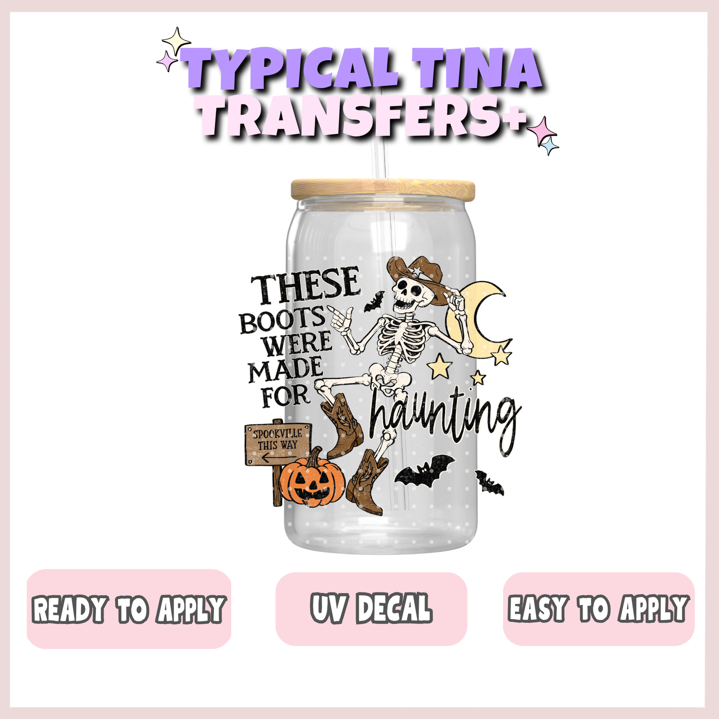 These boots were made for haunting | UV decals | POD