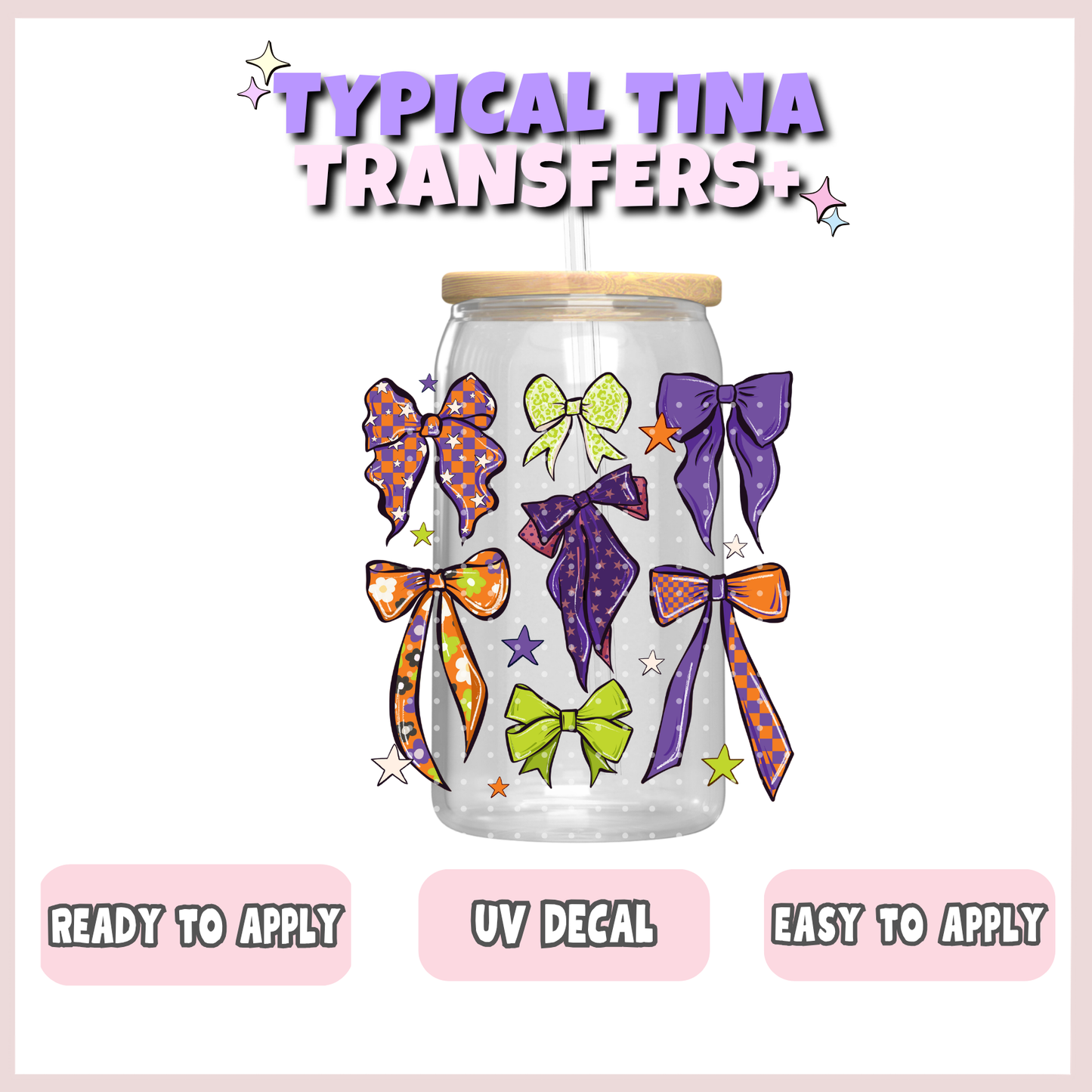 Halloween Bows | UV decals | POD