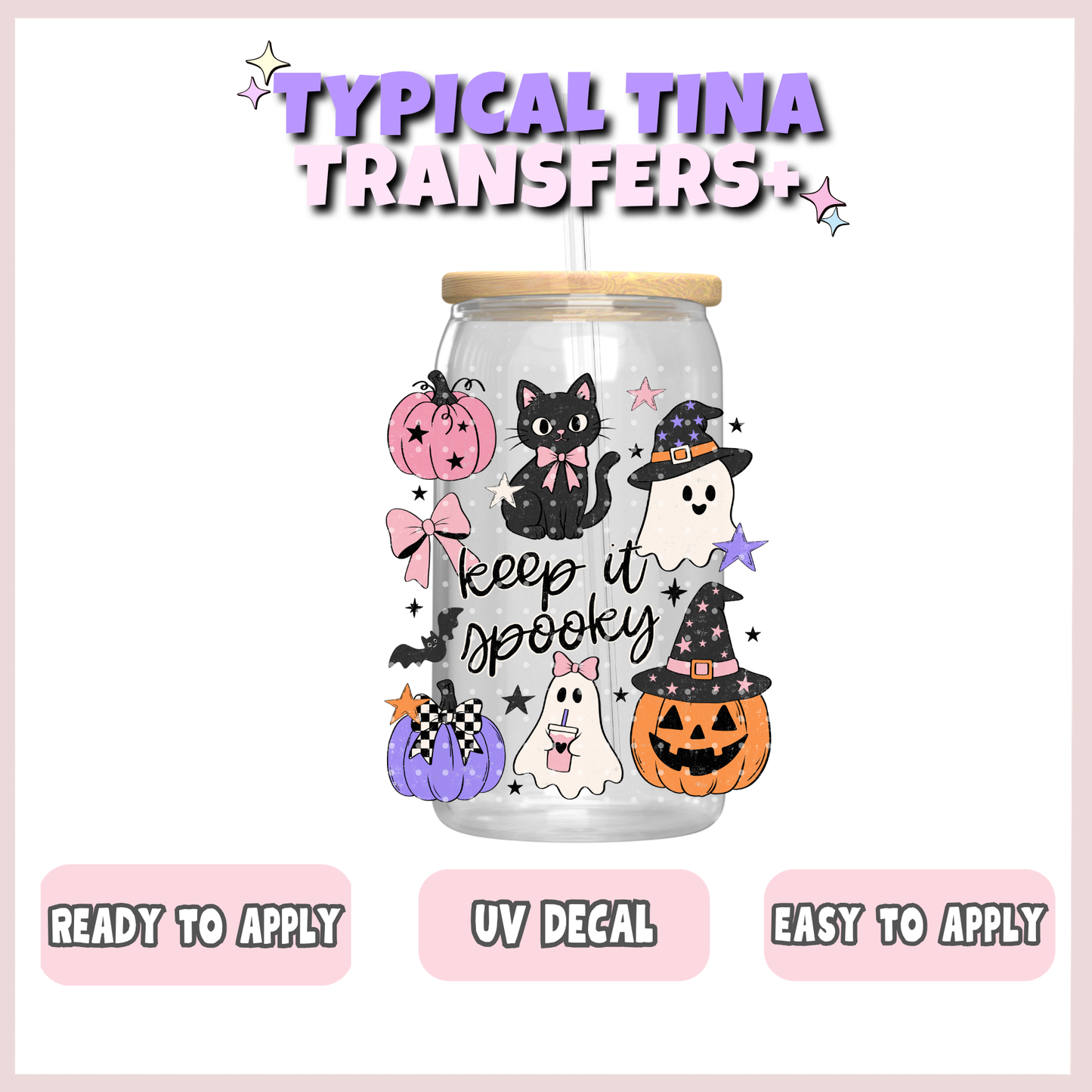 keep it spooky - purple pumpkin | UV decals | POD