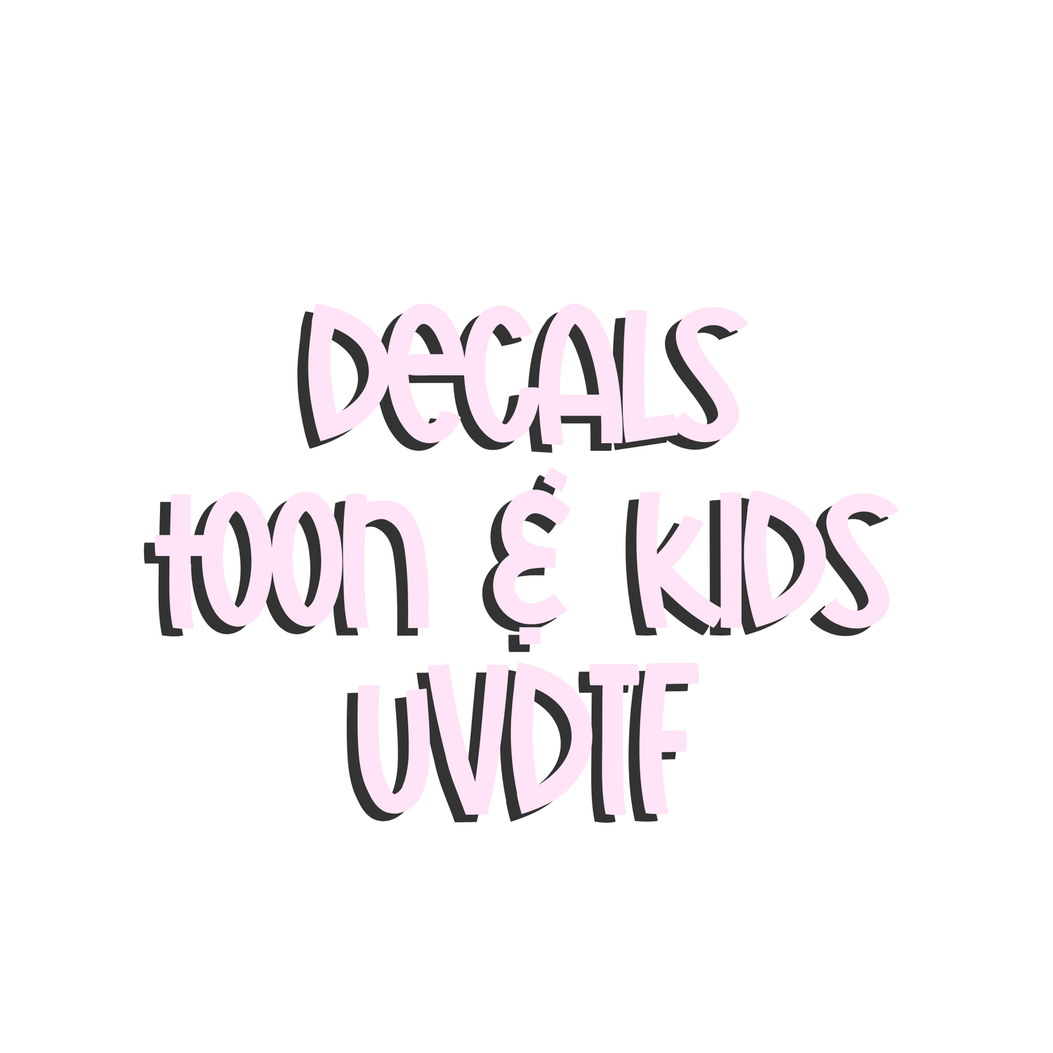 VAULT POD DECALS - TOONS & KIDS