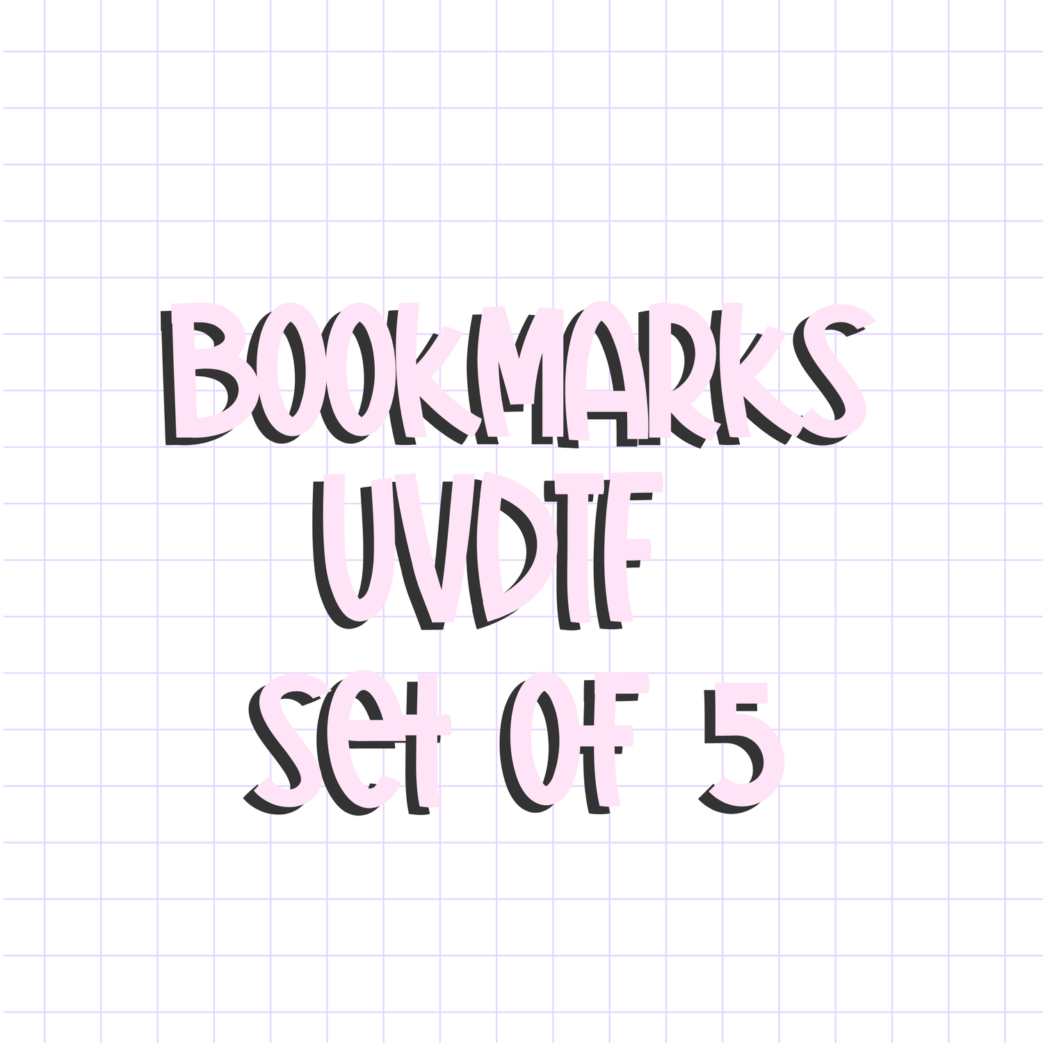 RTS Flash UV Bookmarks set of 5