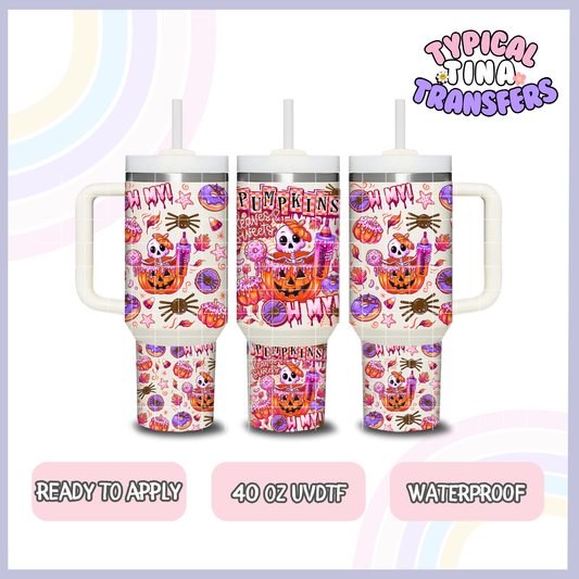 Pumpkin leaves & Sweets | 40oz UVDTF Wrap | POD