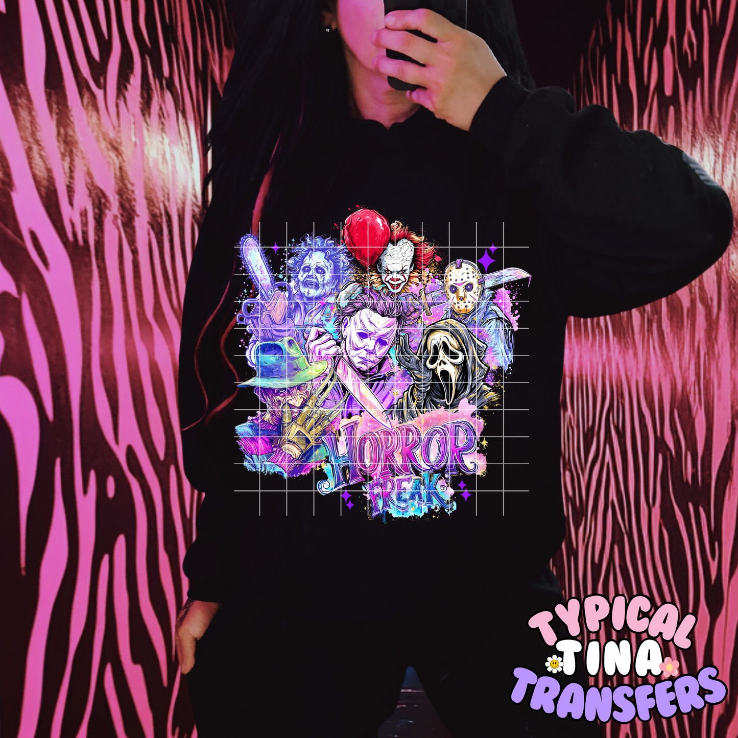 Horror group pink and purple |  DTF Transfer | POD