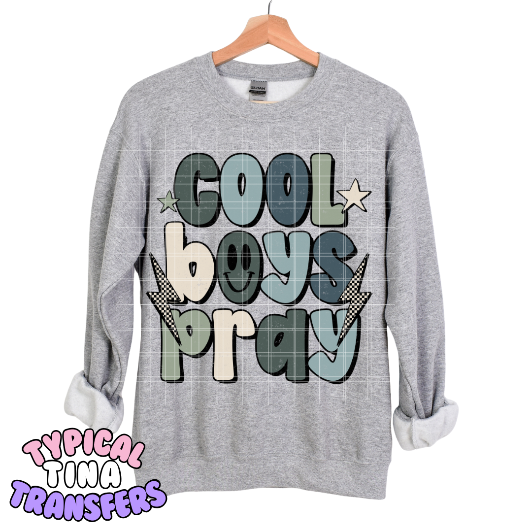 Cool boys pray | DTF Transfers | POD