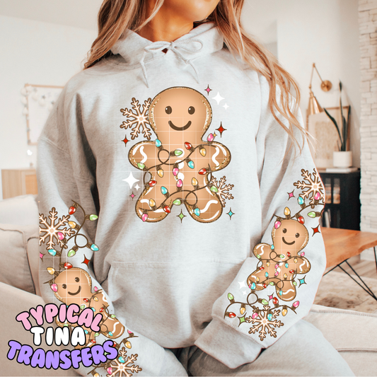 Gingerbread string of lights | DTF Transfers | POD