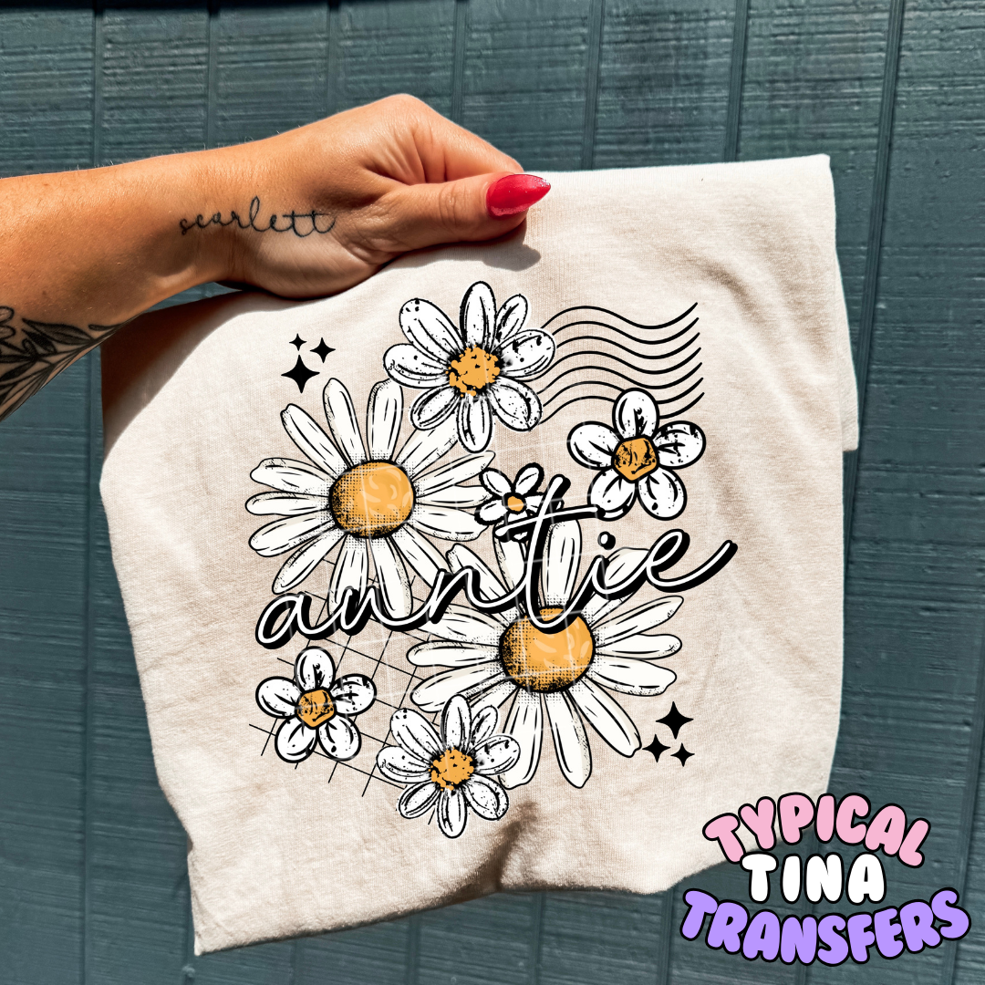 Floral daisies mama | DTF Transfers | POD