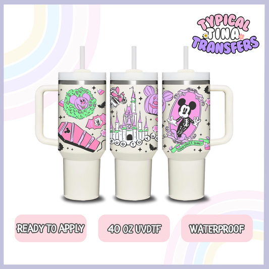 Scare mainstreet mick pink and purple | 40oz UVDTF Wrap | POD