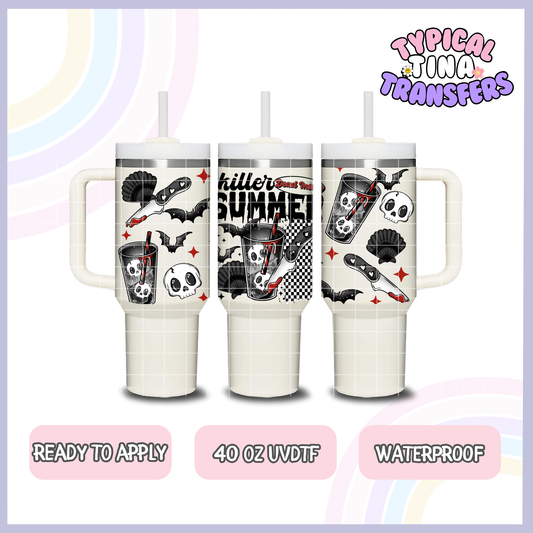 Killer Summer (black and red) | 40oz UVDTF Wrap | POD