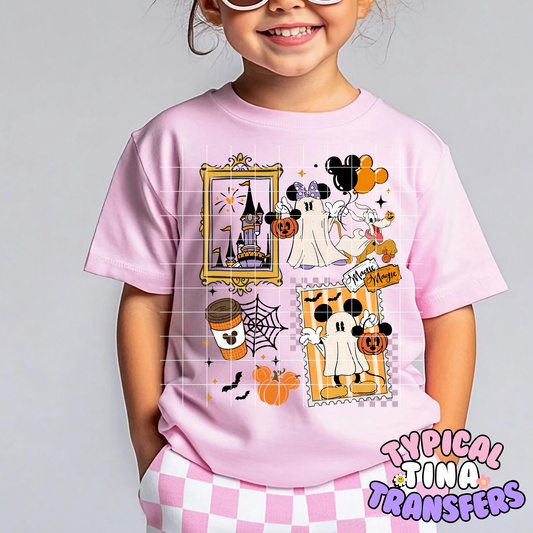 M & M Ghost frames Halloween | DTF Transfer | POD