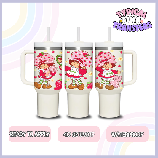 straw berri cake | 40oz UVDTF Wrap | POD