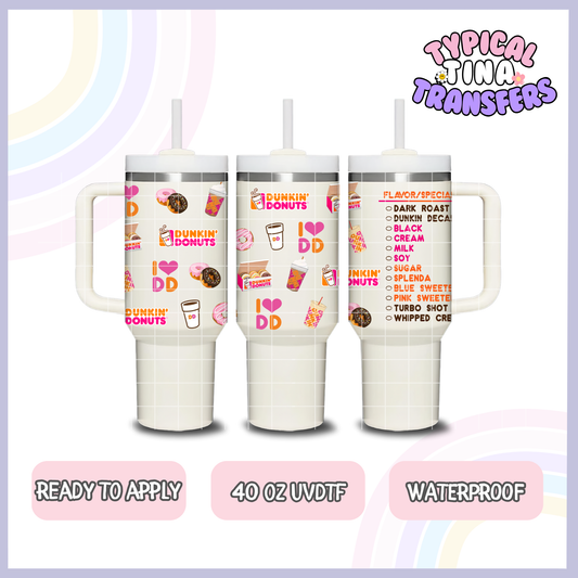D Donuts | 40oz UVDTF Wrap | POD