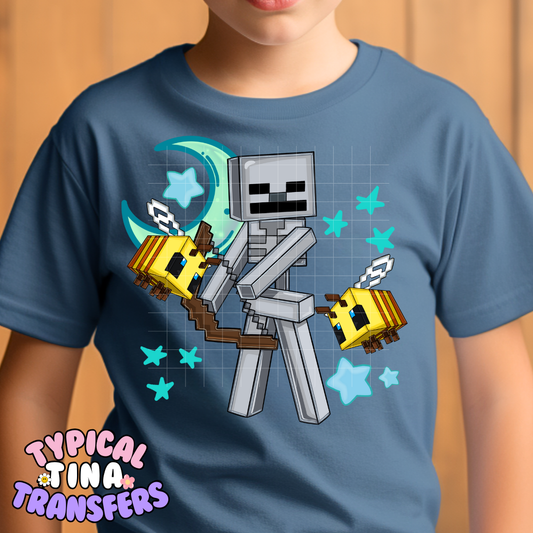 Mine-craft Game | DTF Screen Print | POD - choose design