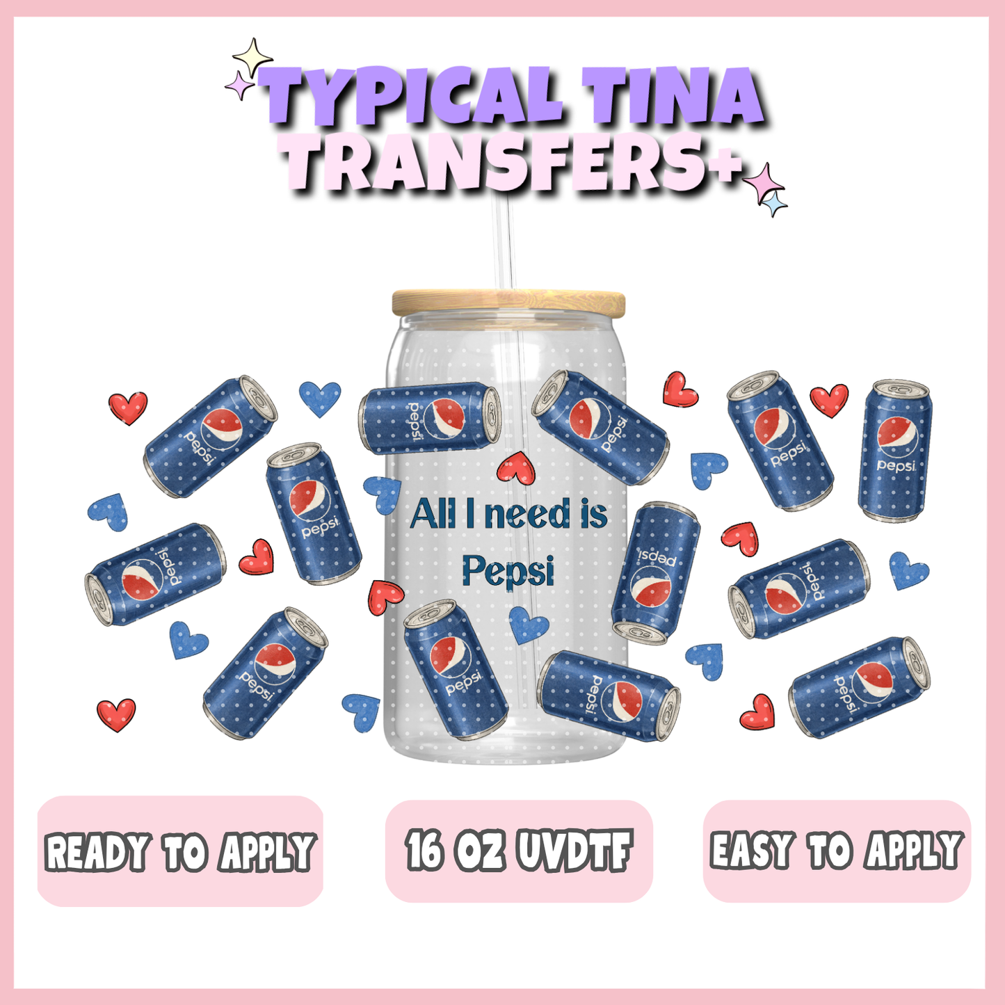 UVDTF #10745 | 16oz UVDTF Wrap | POD