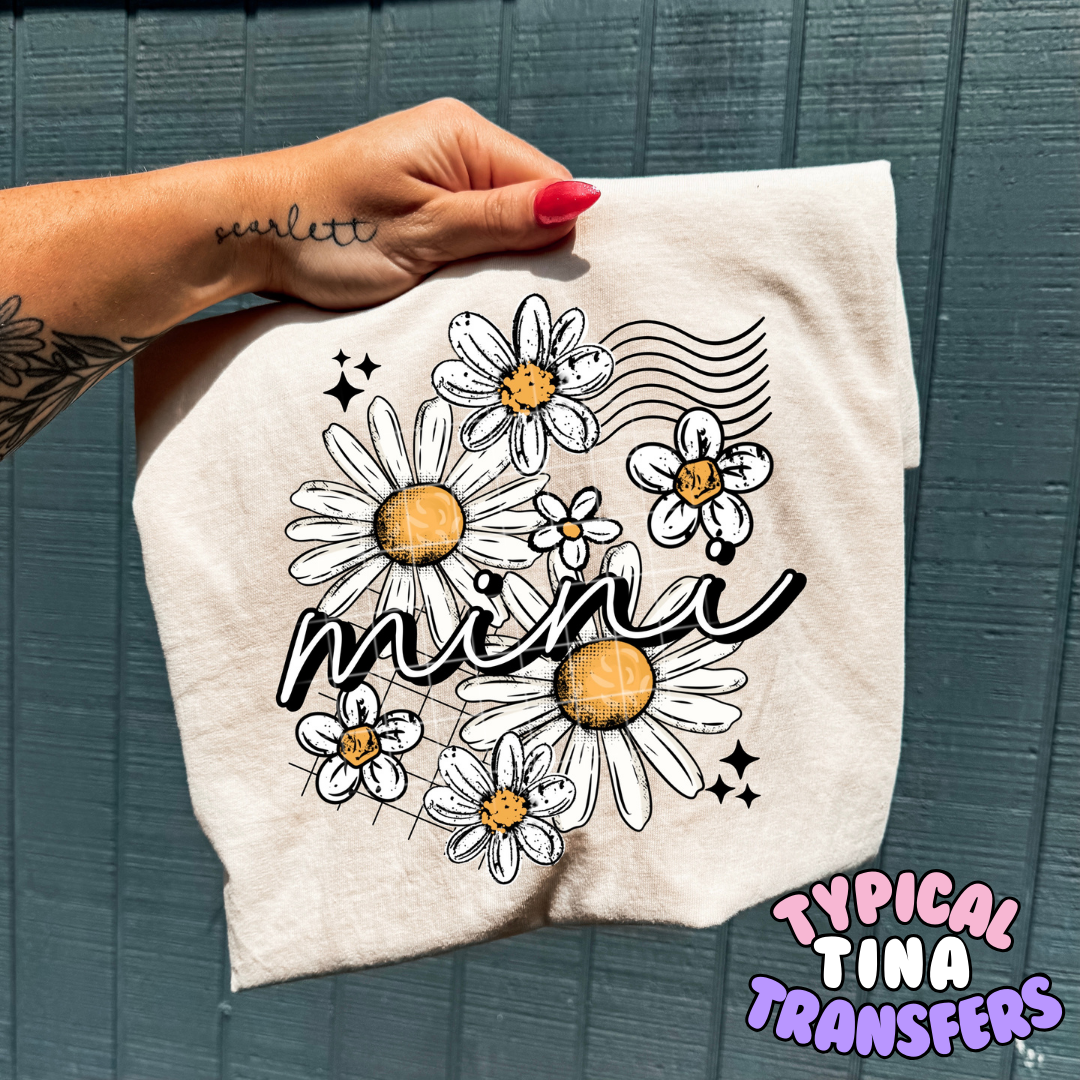Floral daisies mama | DTF Transfers | POD