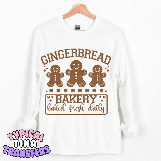 Gingerbread Bakery | DTF Transfer | POD