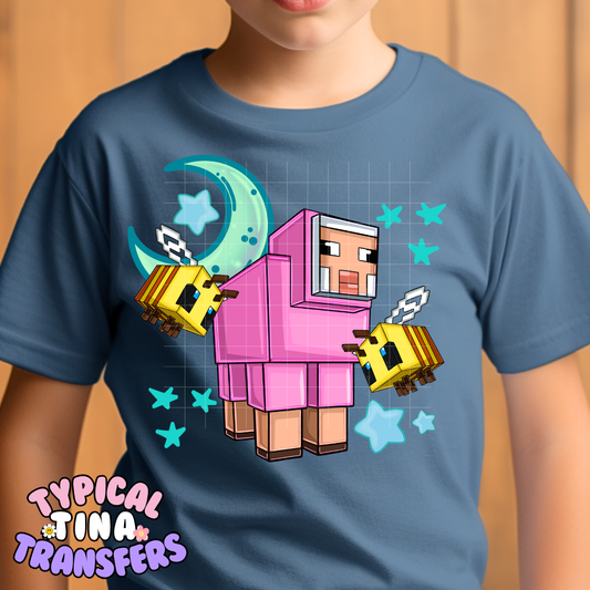 Mine-craft Game | DTF Screen Print | POD - choose design