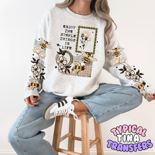 Enjoy the simple things stamp | DTF Transfers | POD