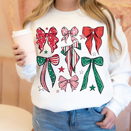 Christmas Bow colors | DTF Transfer | POD