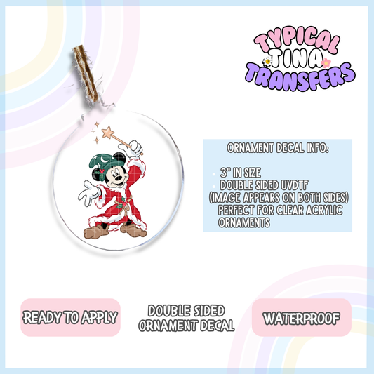 Holiday Sorcerer M | 3" Ornament Decal | POD