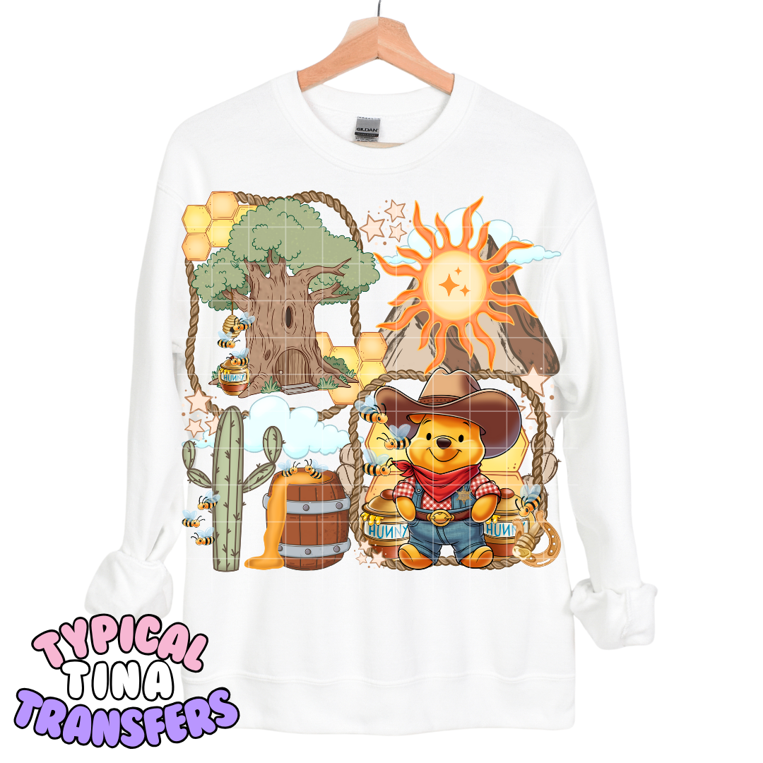 Western p bear | DTF Transfers | POD