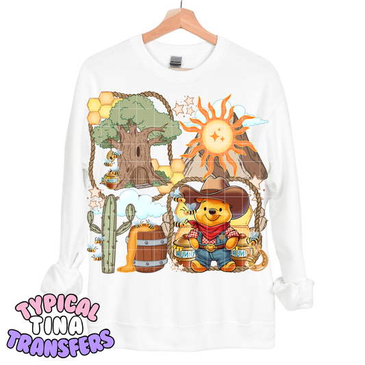 Western p bear | DTF Transfers | POD