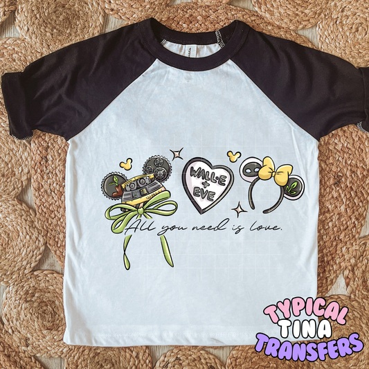 Wall Robot and Ev Mouse Hat | DTF Transfer | POD