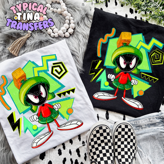 90's Style Martian M | DTF Transfer | POD