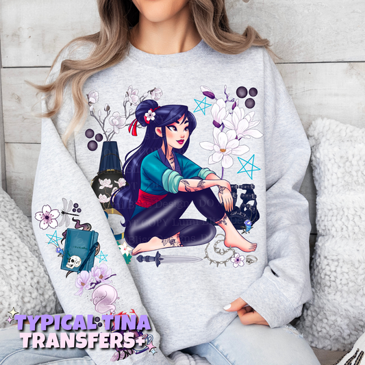 Warrior Princess and tats | DTF Transfers | POD