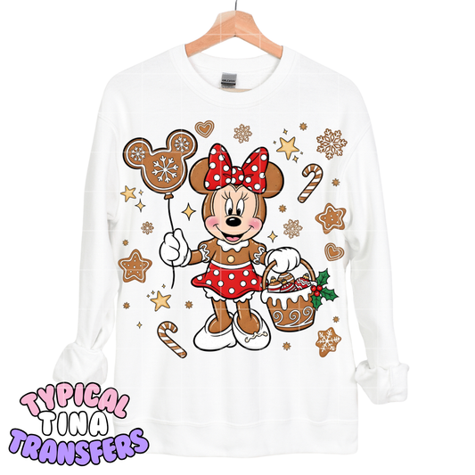 Gingerbread Min Mouse | DTF Transfers | POD