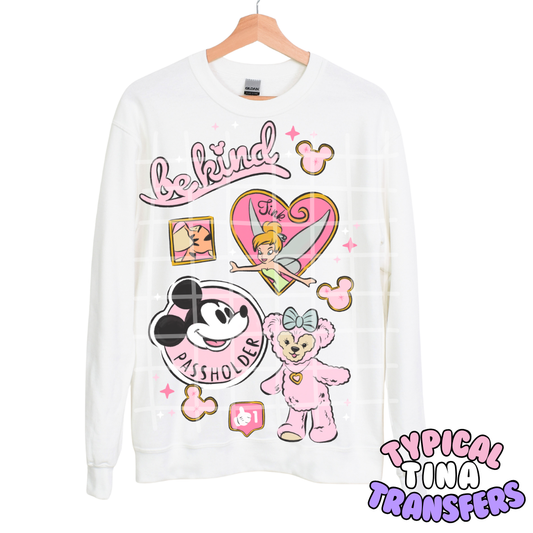 Girly Magic - be kind | DTF Transfers | POD - choose design