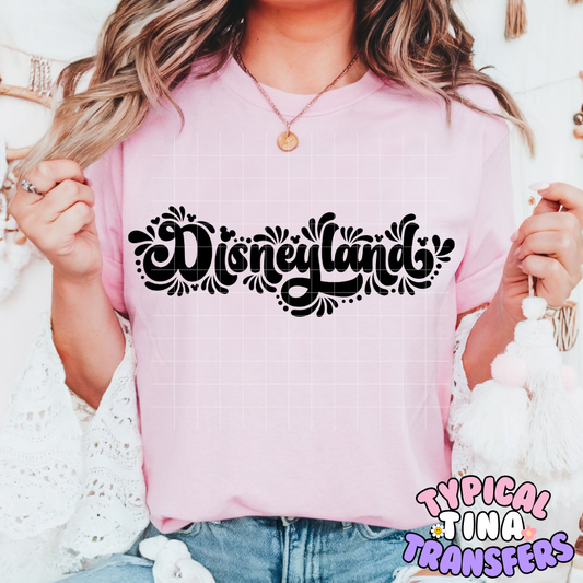 Diz-land (black) | DTF Screen Print | POD