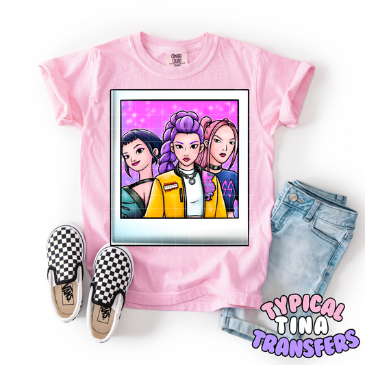 Kpop DH_polaroid | DTF Transfer | 9" Youth