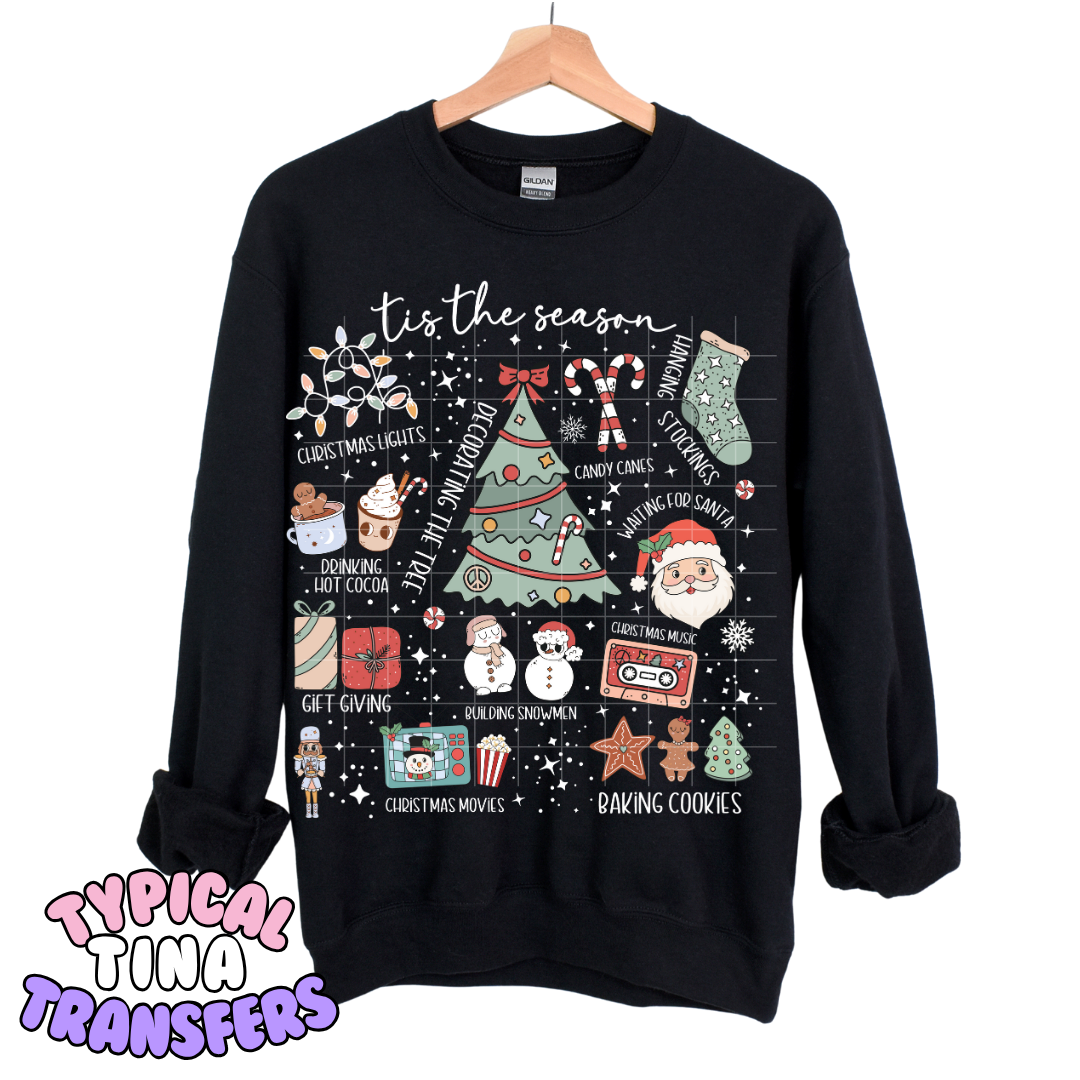 Tis the Season Doodle | DTF Transfers | POD