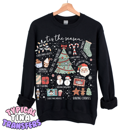 Tis the Season Doodle | DTF Transfers | POD