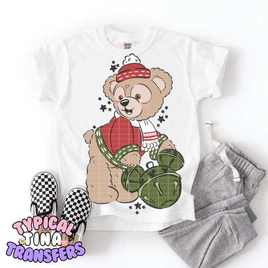 Duf bear Christmas Bell | DTF Transfer | POD