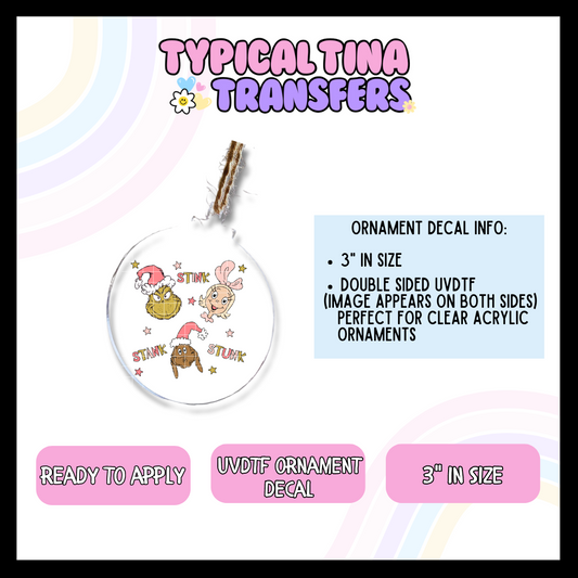 Gr!nch Group Pink | 3" Ornament Decal