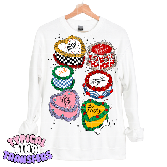 magical birthday cakes | DTF Transfers | POD