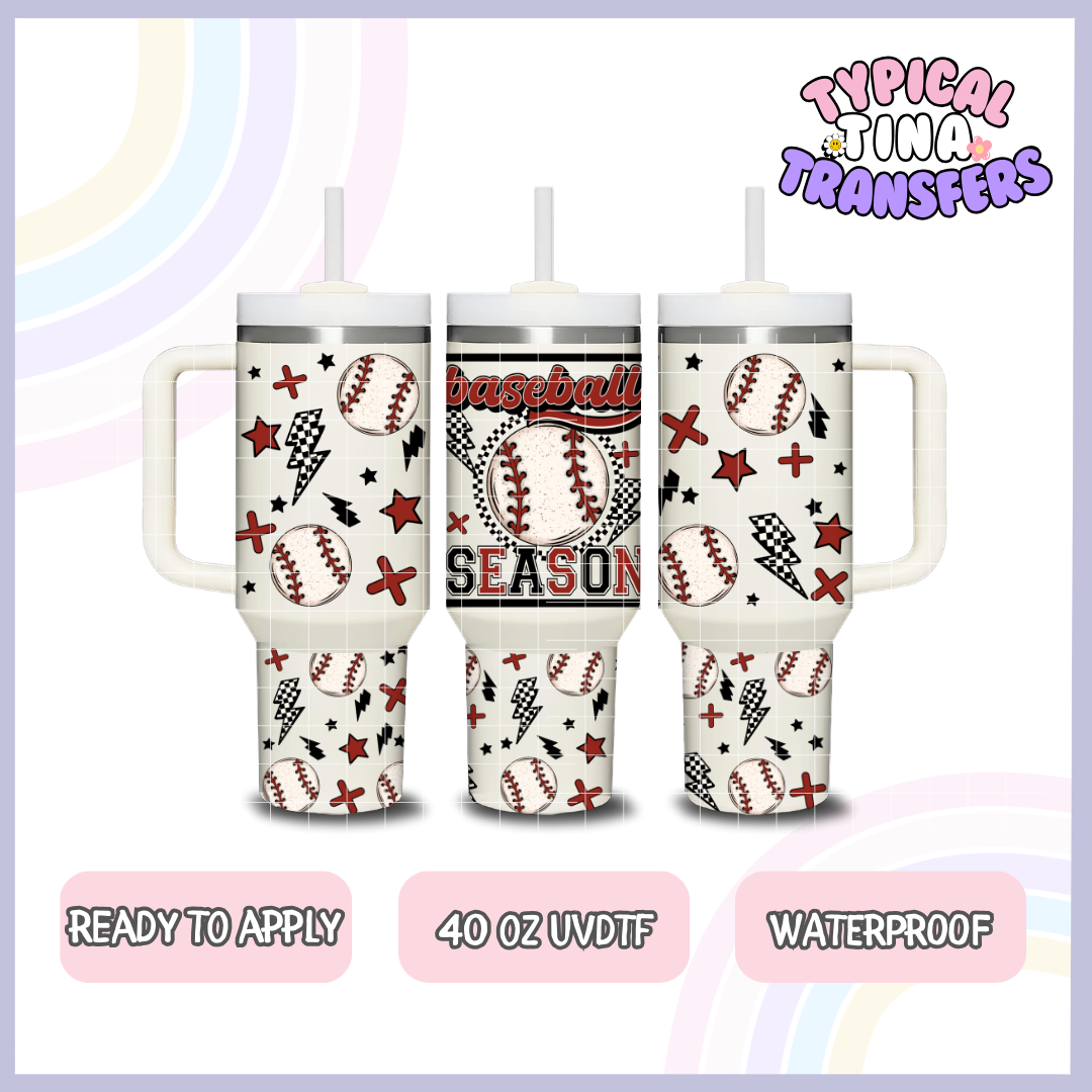 Baseball Season | 40oz UVDTF Wrap