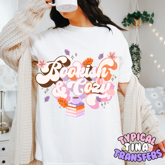 Bookish and Cozy | DTF Transfer | POD