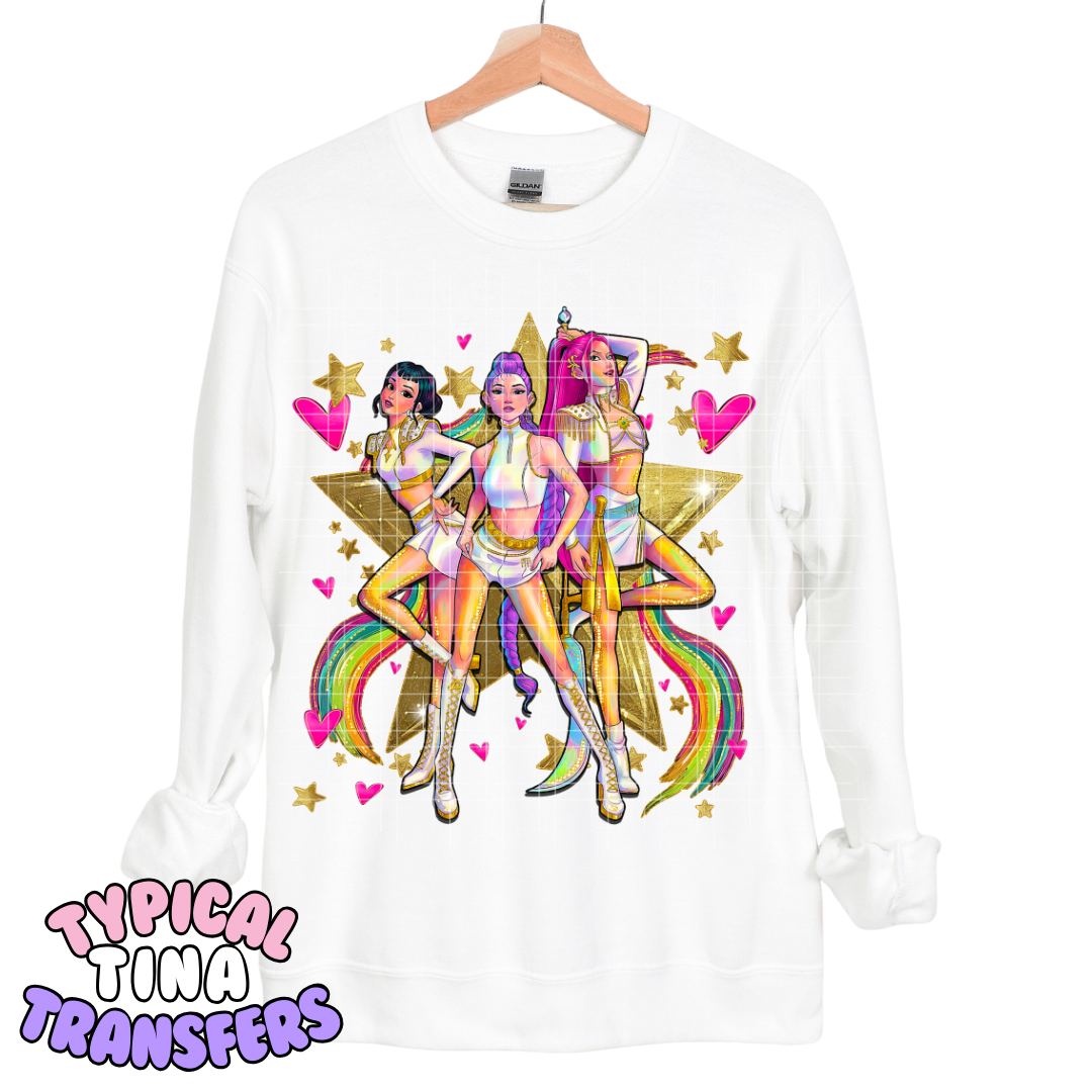 Kpop Hunters Rainbow | DTF Transfers | POD