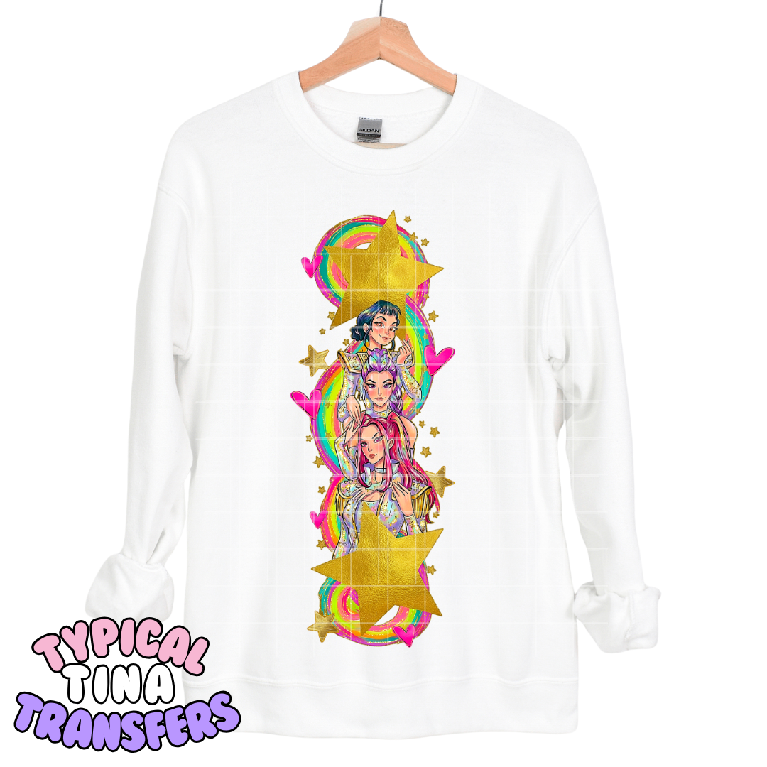 Kpop Hunters Rainbow | DTF Transfers | POD