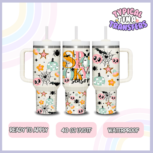 Spooky Season Pastel | 40oz UVDTF Wrap | POD