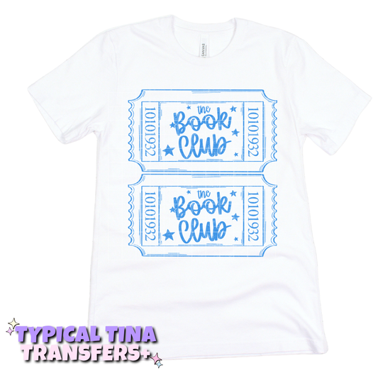 Book club tickets | DTF Transfers | POD