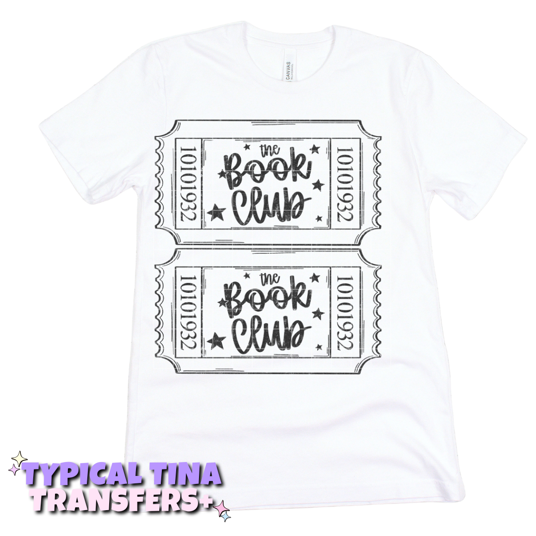 Book club tickets | DTF Transfers | POD