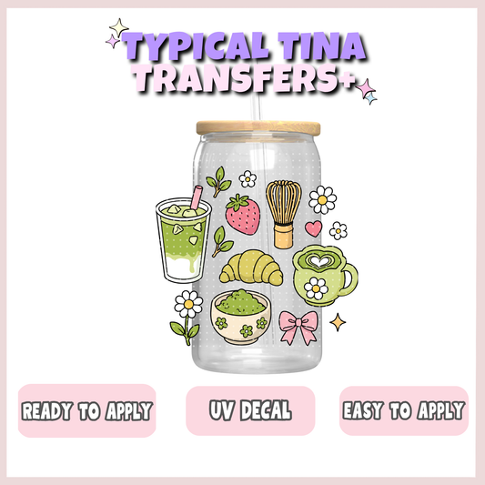 Matcha elements | UV decals | POD