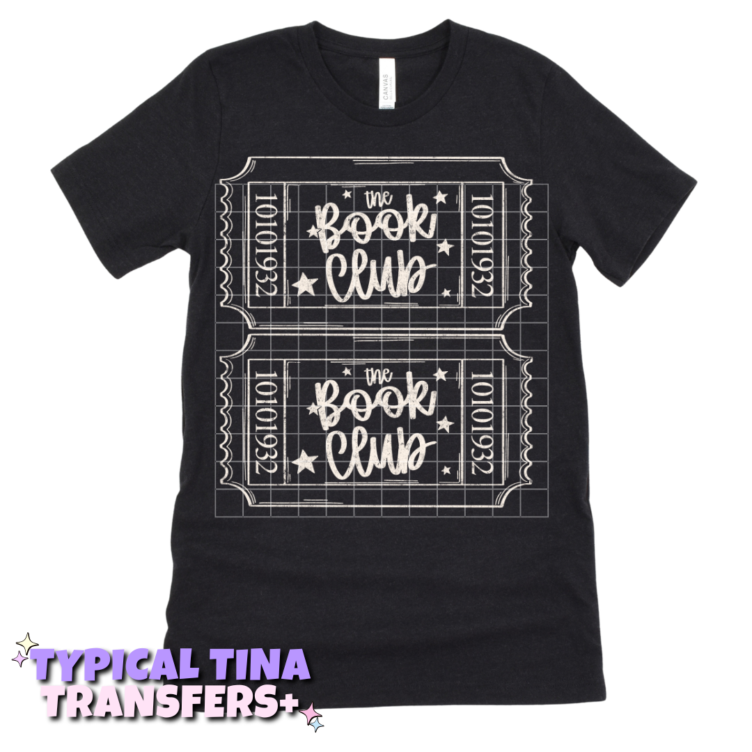Book club tickets | DTF Transfers | POD
