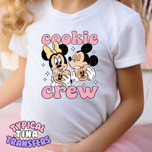 Cookie Crew Pink Letters | DTF Screen Print | POD